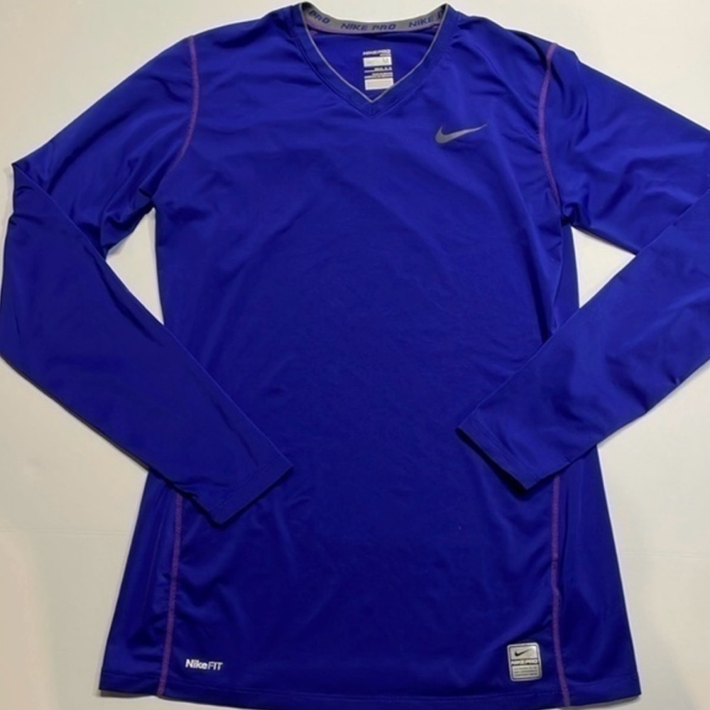 Nike Pro Royal Blue Long Sleeve Top